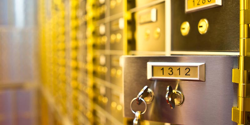 safe deposit box in banks