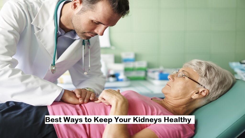 a doctor check patient kidney health